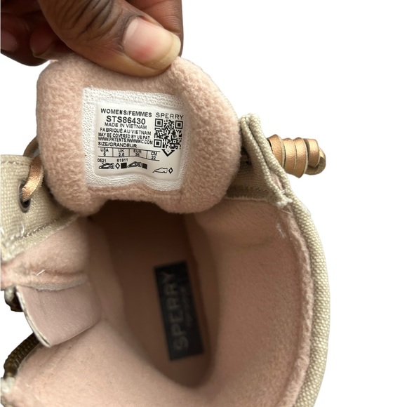 NEW Sperry Women's Saltwater Duck Booties - Rose Oat - Picture 7 of 8